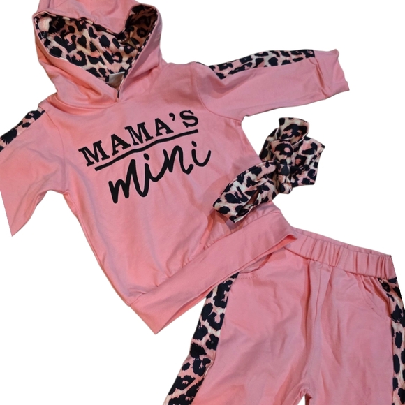 Pink Leopard Kids Matching Set - Picture 4 of 6